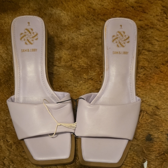 Sam & Libby Shoes - Sam & Libby Purple Sandals Chic and Comfortable